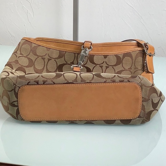 VGT Coach Hampton Signature CC fold over clip Hobo Bag & Matching Bifold Wallet - Picture 13 of 16